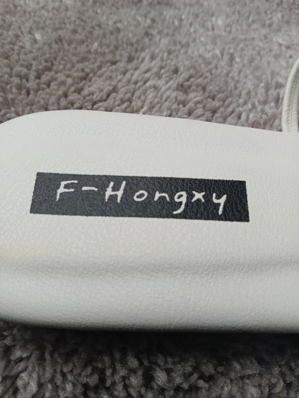 F-HONGXY Off White Strappy Square Toe Flat Sandals 41/US 9.5-10